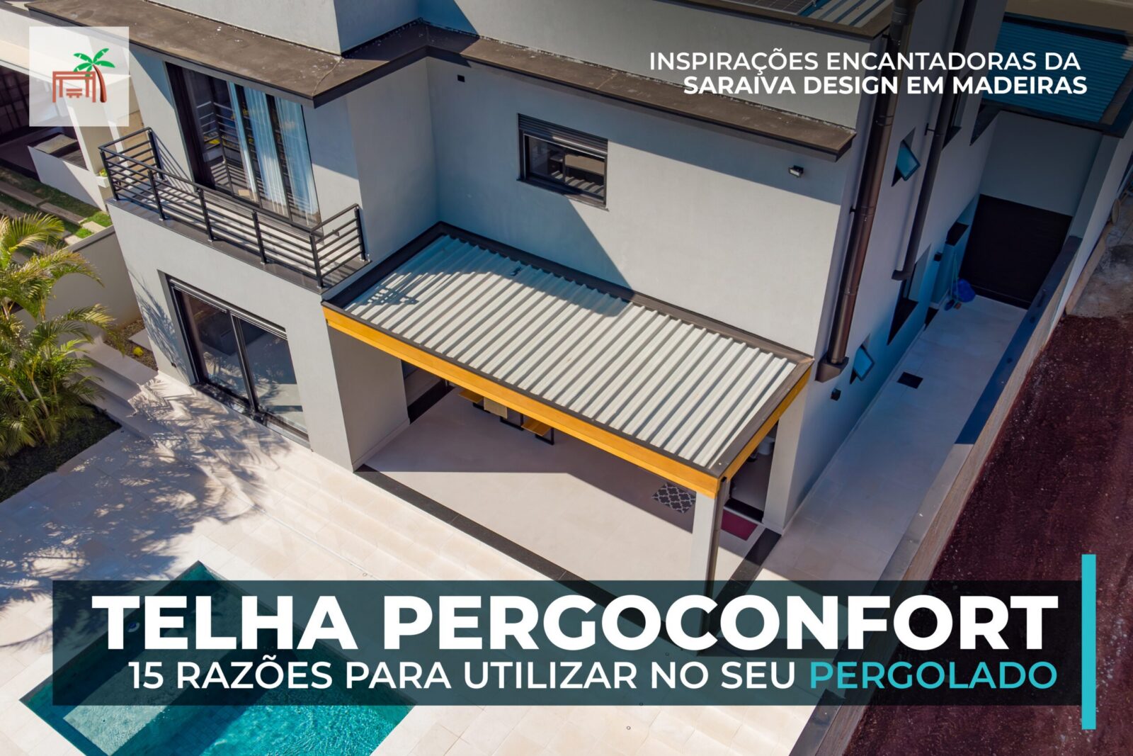 telha para pergolado Saraiva