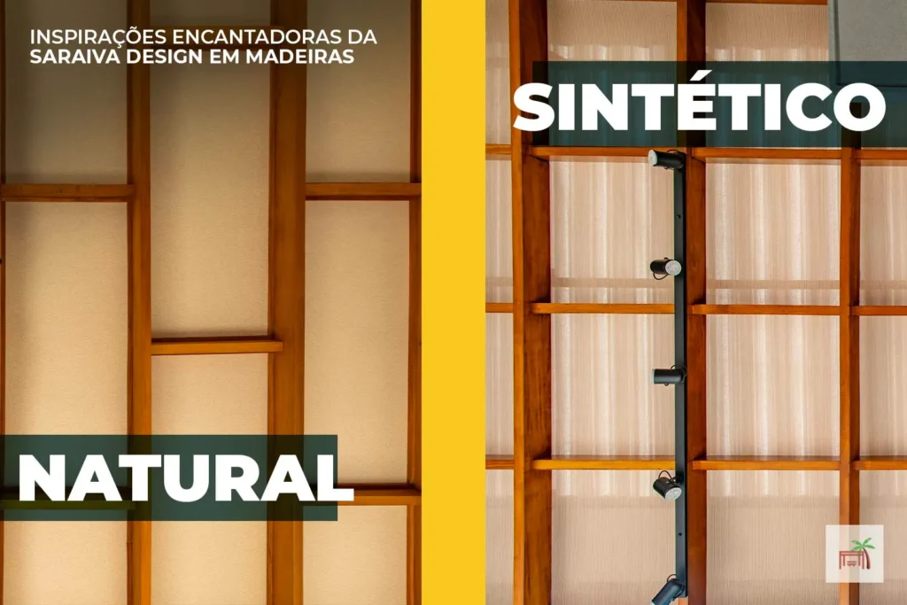 forros de palha sintético ou natural