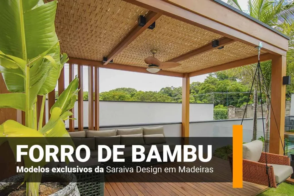 forro de bambu: modelos exclusivos da saraiva design em madeiras