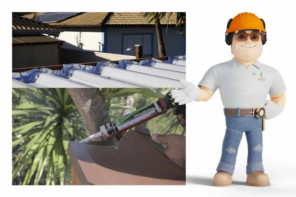 VEDAÇÃO DO PERGOLADO DE MADEIRA
