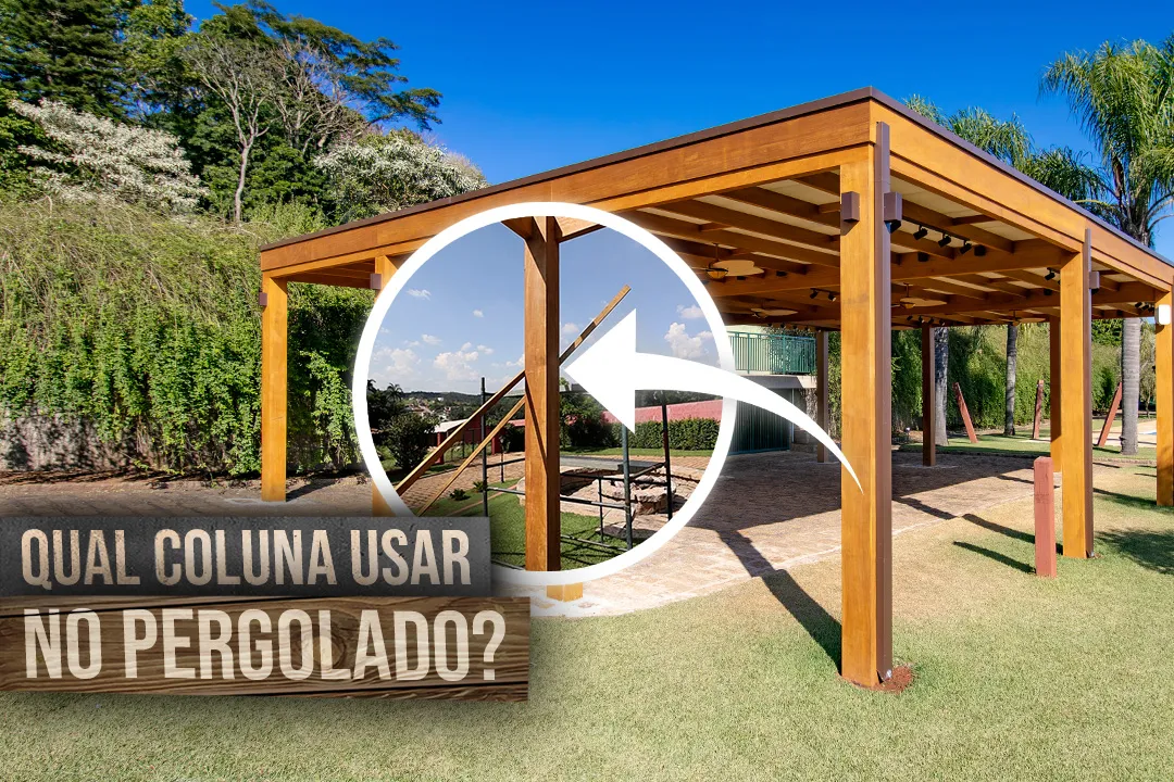 colunas para utilização no pergolado