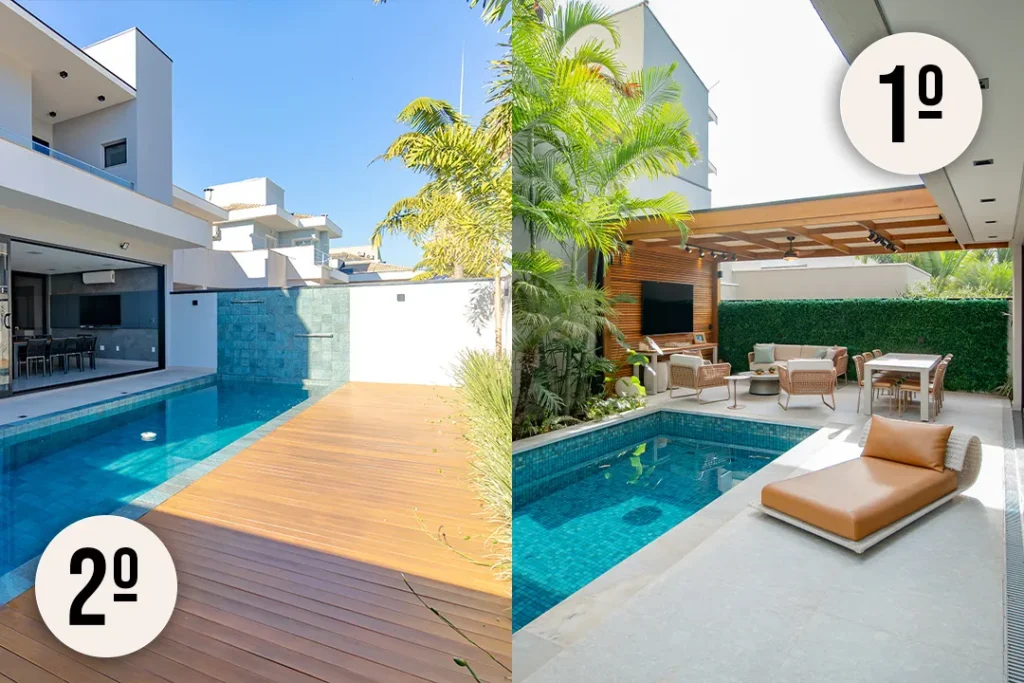 primeiro o pergolado e depois o deck