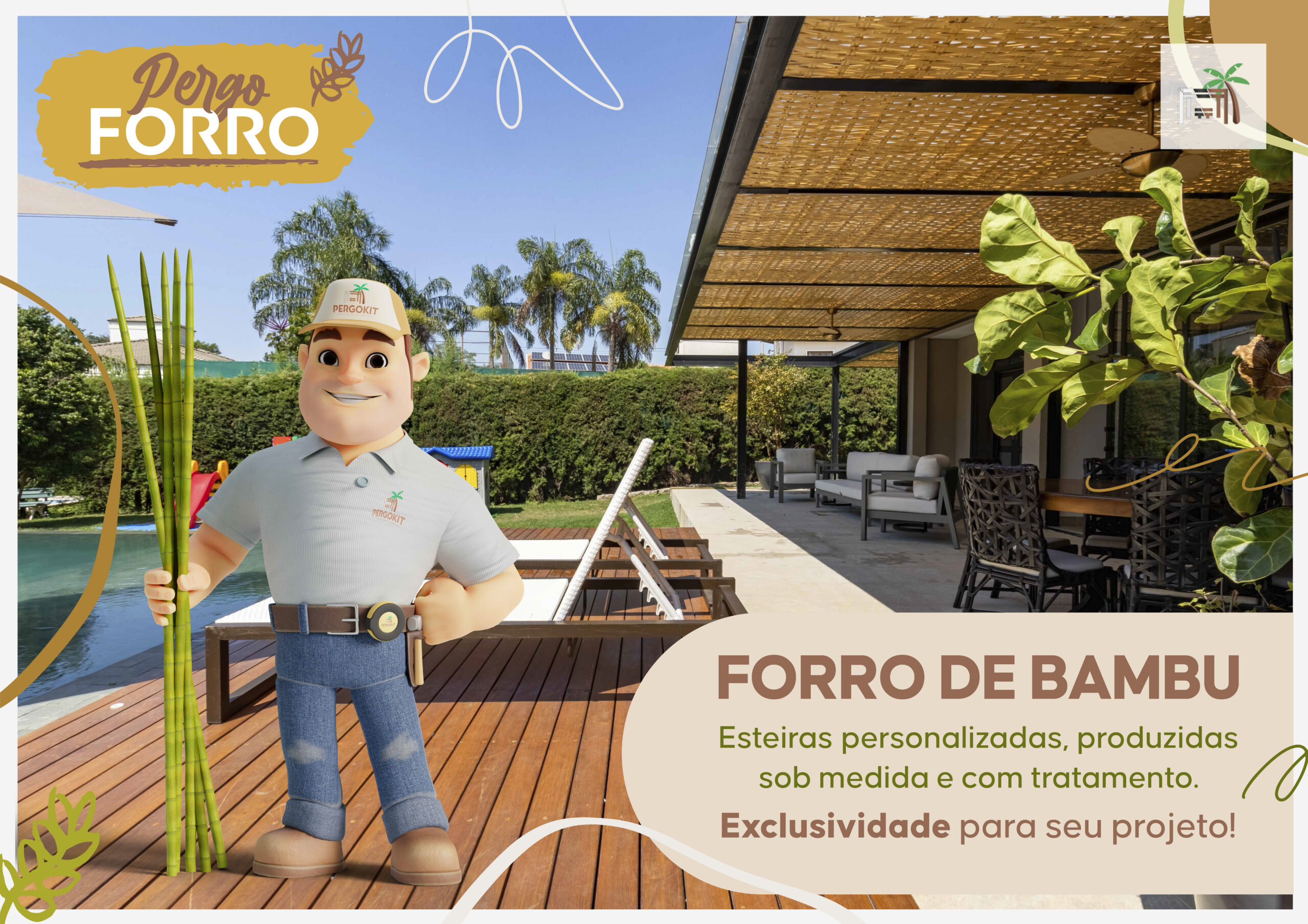 Forro de BAMBU Exclusividade Saraiva