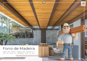 FORRO DE MADEIRA Modelo Saraiva