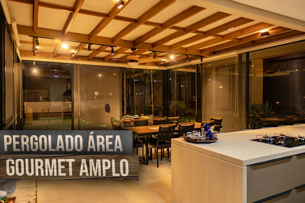 PERGOLADO PARA ÁREA GOURMET AMPLO