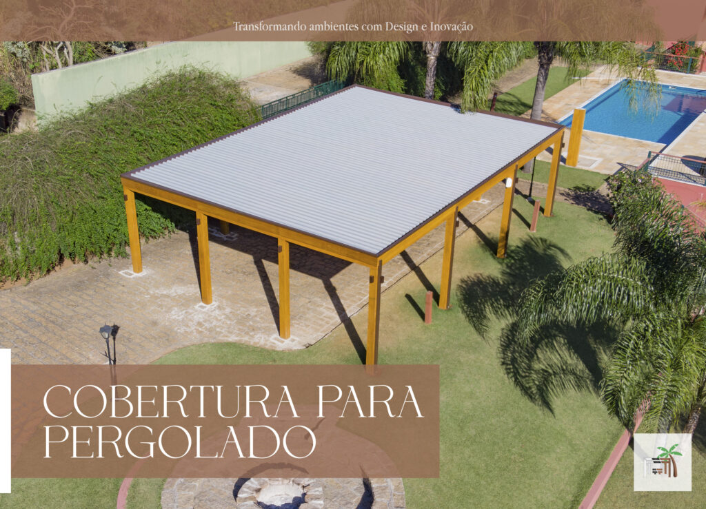 cobertura na área de piscina Saraiva