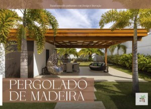 pergolado de madeira Ambiente de laser Saraiva