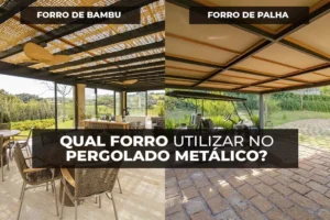 Forros para pergolado metálico