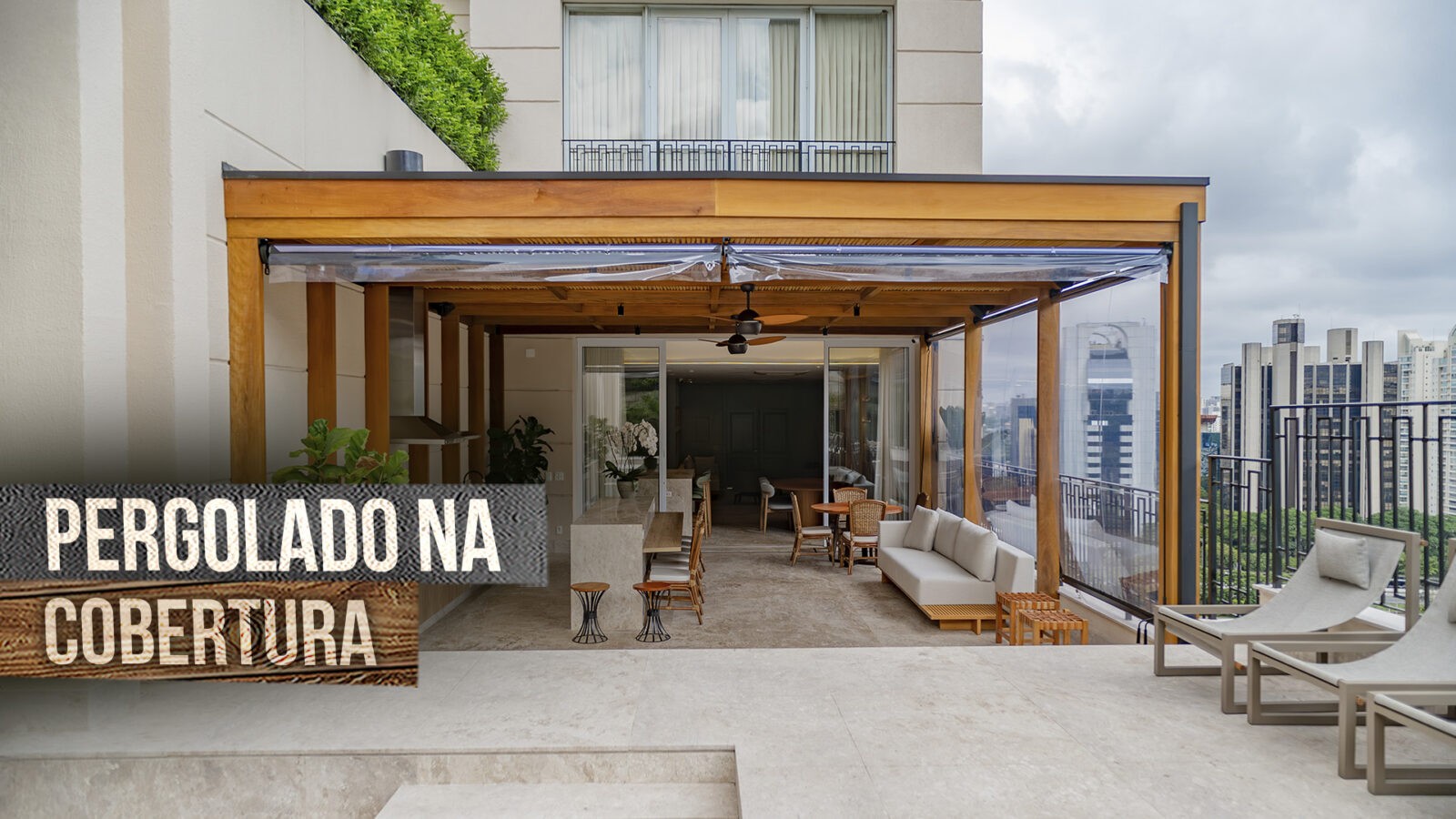 pergolado em cobertura Saraiva