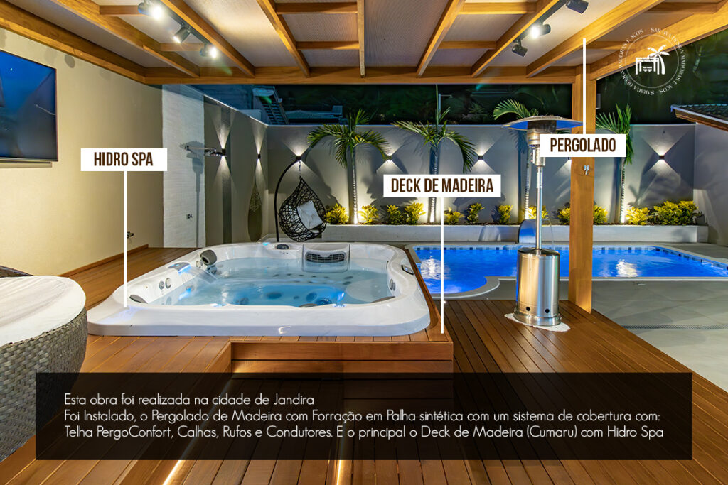 DECK DE MADEIRA COM HIDRO SPA