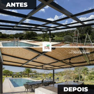 forro de bambu - recém finalizado