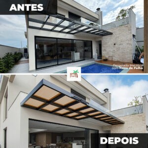 forro de palha - recém aplicado