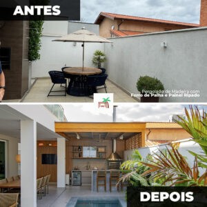 pergolado de madeira - renovado