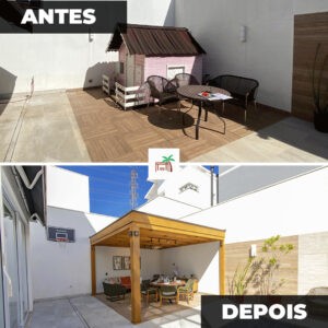 pergolado de madeira - implementação