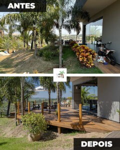 deck de madeira - nova elevação