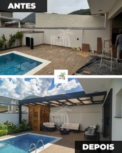 pergolado metálico - para fins estéticos