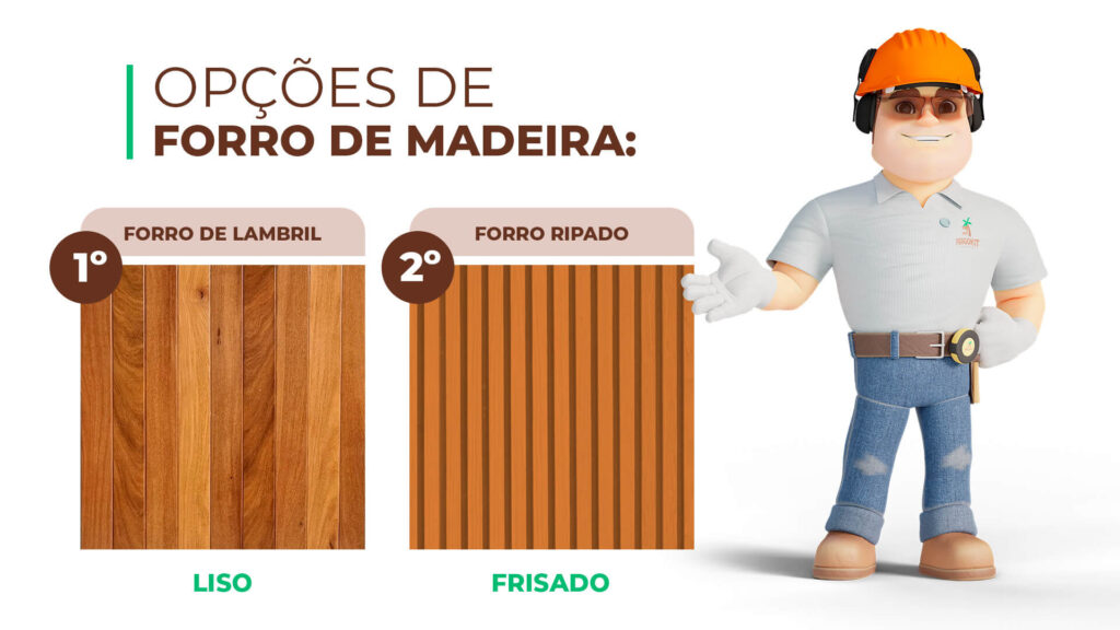 Modelos forro de madeira Saraiva