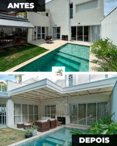 pergolado metálico - Marília