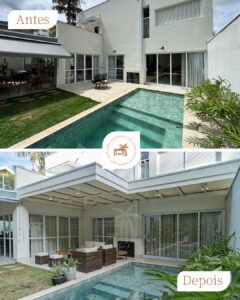 pergolado metálico - elegante