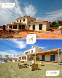 pergolado de madeira - Limeira