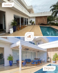 pergolado metálico - conforto