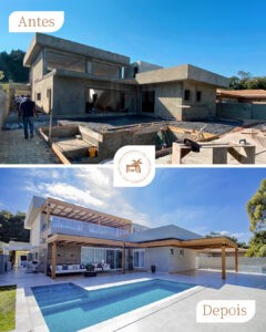 pergolado metálico - lazer