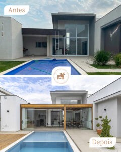 pergolado de madeira - minimalista