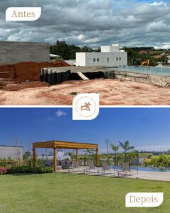 pergolado de madeira - reforma