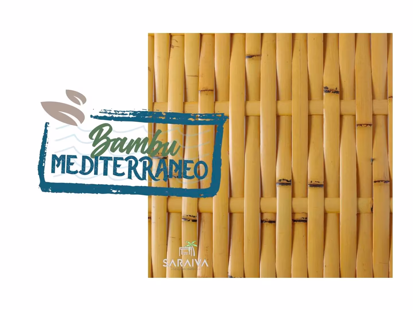 Forro em esteiras de Bambu Mediterraneo Saraiva